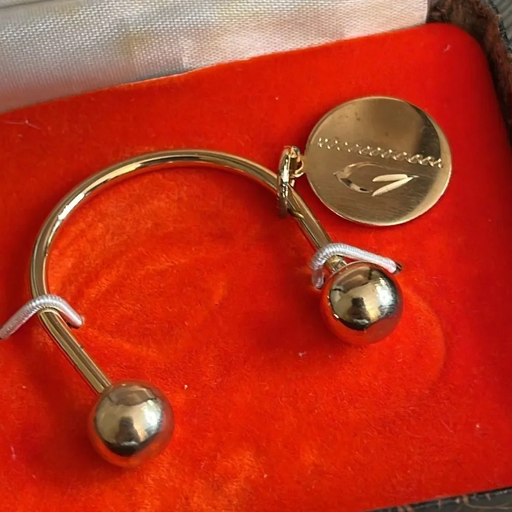 Vintage Boxed Gold-tone Marc Anthony Key Ring